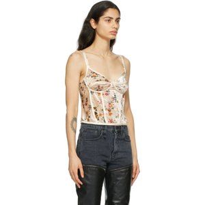 Cream Velvet floral top
